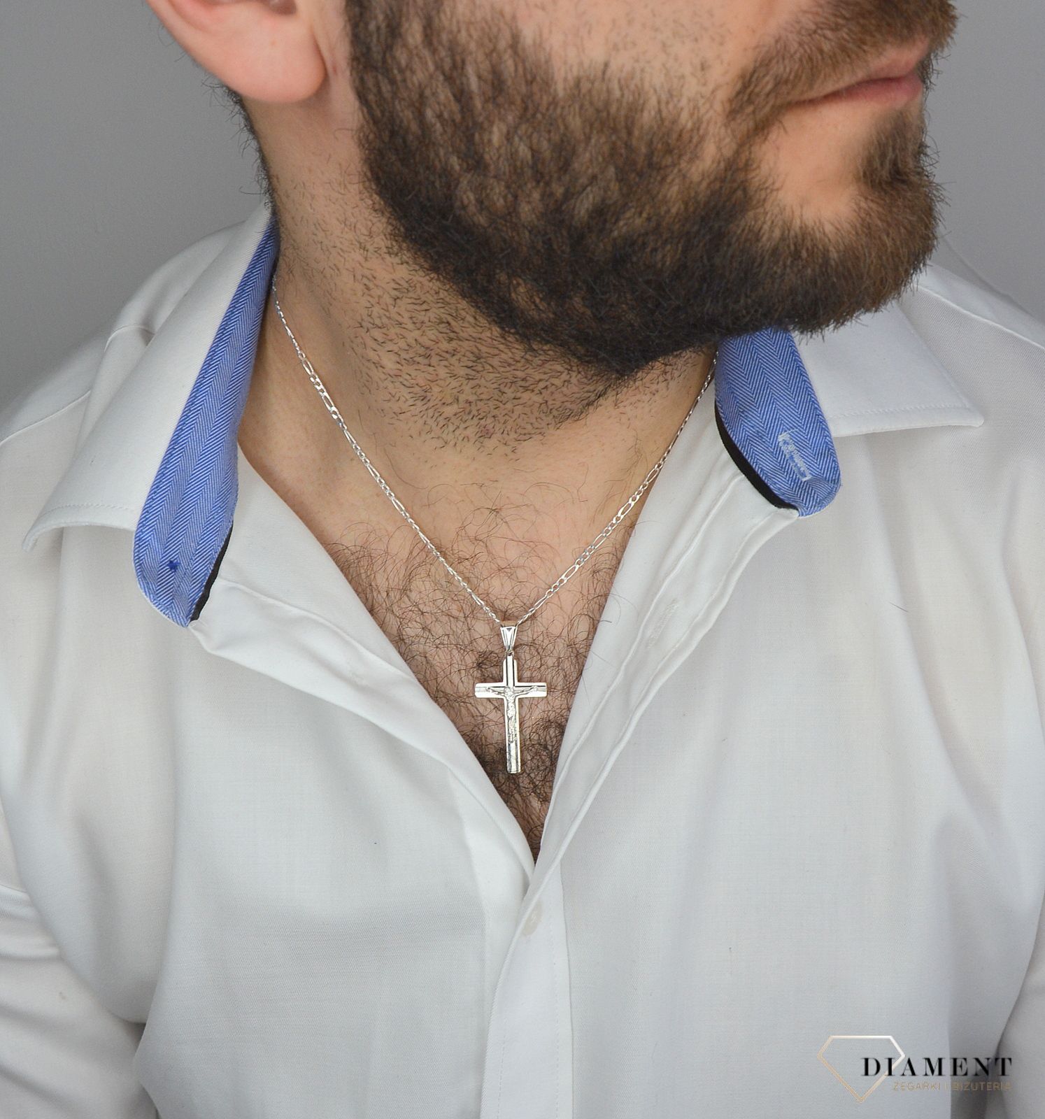 Łańcuszek srebrny 925 Figaro 2,5 mm DIA-LAN-2091-60-925 2,5mm.jpg